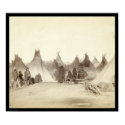 Miniconjou Indian Tipi Camp SD 1891 posters
