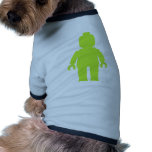 Minifig [Large Lime Green] by Customize My Minifig Pet Tee Shirt