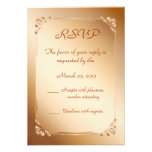 Minimal and  modern beige RSVP card invitations