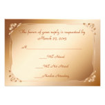 Minimal and  modern beige RSVP cards invitations