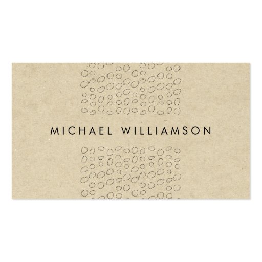 Minimal and Modern Designer Scribble Circles II Business Card Template (front side)