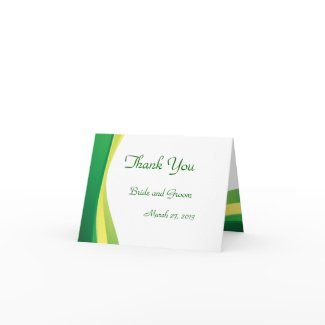 Minimal and modern green line cards
