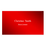 Minimal and  modern red Business Card