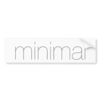Minimal bumper stickers by primeloops Minimal bumper stickers