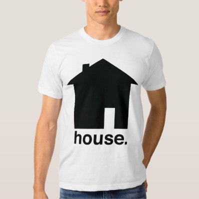 minimal house t shirt