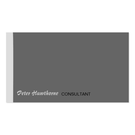 Minimal Plain Design Modern Layout Business Card