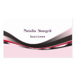 Minimal red and black line Business Card business cards