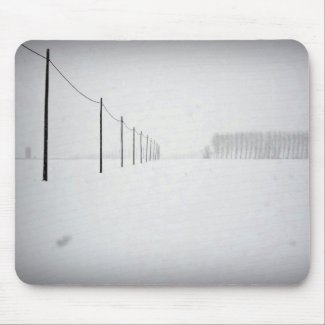 Minimal Snow Mousepad