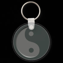 Minimal YingYang Keychain by webgrrl Minimal YingYang Keychain