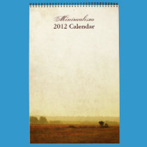 Minimalism 2012 Calendar calendars