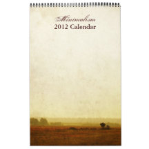 Minimalism 2012 Calendar