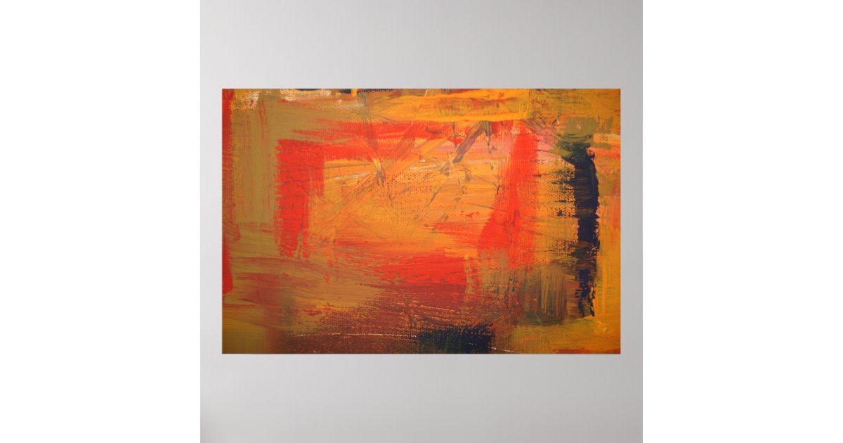 Minimalist Abstract Art Poster | Zazzle