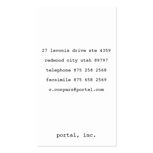 Minimalist and Modern Business Card Templates (back side)