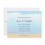 Minimalist Artsy Beach Save the Date Announcements