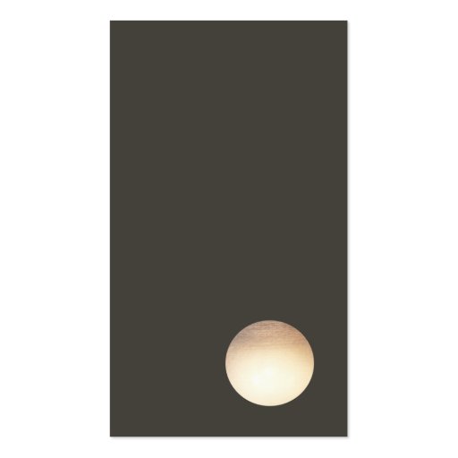 Minimalist Faux Gold Leaf Circle Business Card (front side)