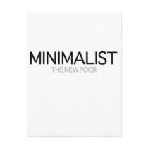 Minimalist (gray day) post card
