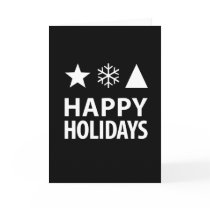 Minimalist Holiday Card by Ars_Brevis Minimalist Holiday Card