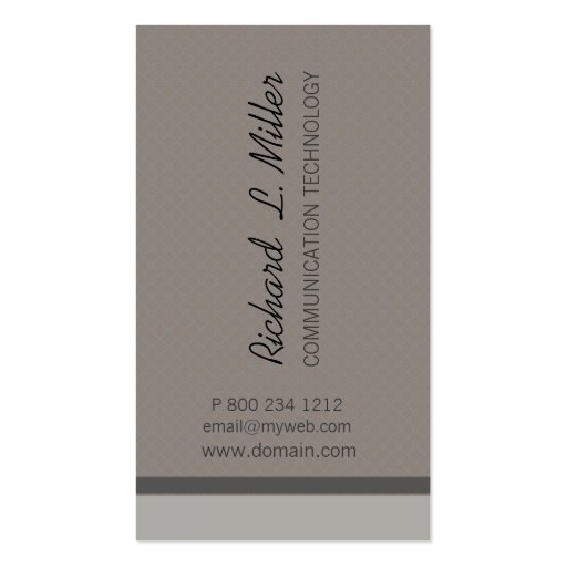 Minimalist Neutral Corporate Custom Business Cards (front side)