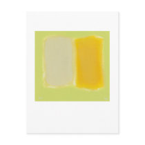 Minimalist painting art sunny warm pure color postcards