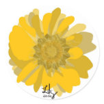 Minimalist Sunflower Stickers