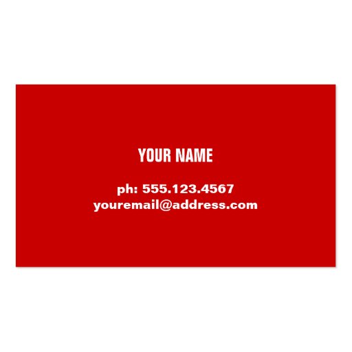 Minimalistic Bee Business Card (back side)
