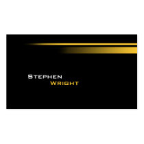 Minimalistic Black  and Gradient Colors Business Card Template