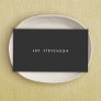 Minimalistic Black Business Card Minimalistic Black Business Card