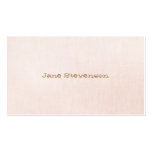 Minimalistic is Sweet Light  Pink Linen Look Business Card Template