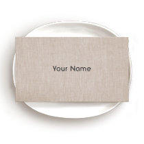 Minimalistic Linen Business Card business cards