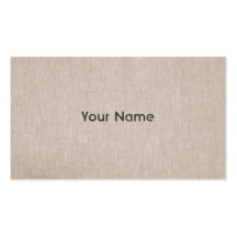 Minimalistic Linen Business Card