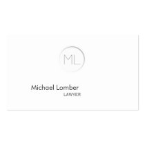 Minimalistic Modern Monogram Business Card business cards