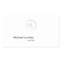 Minimalistic Modern Monogram Business Card business cards
