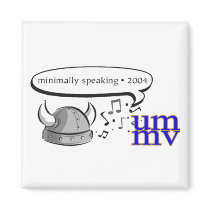 Minimally Speaking Magnet by popfam Minimally Speaking Magnet