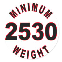 Minimum Weight 2530 Round stickers by ChargePlus Minimum Weight 2530 Round stickers