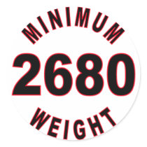 Minimum Weight 2680 Round stickers by ChargePlus Minimum Weight 2680 Round stickers