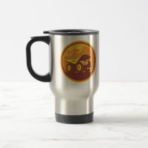 Mining Dump Truck Retro Coffee Mug