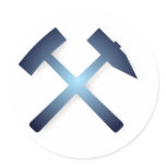 Mining industry mining symbol stickers