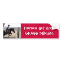 MINIs get great Grass Mileage. bumper stickers by leesalew MINIs get great Grass Mileage. bumper stickers