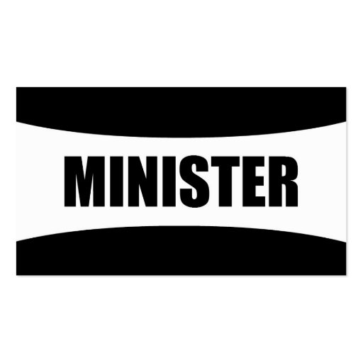 Minister Business Card