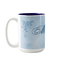 Minister Coffee Mug- Large: Sky Blue Elegance by LifeOverHere Minister Coffee Mug- Large: Sky Blue Elegance