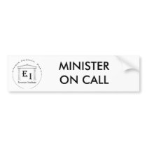 MINISTER ON CALL BUMPER STICKER bumper stickers by emersoninstitute MINISTER ON CALL BUMPER STICKER bumper stickers