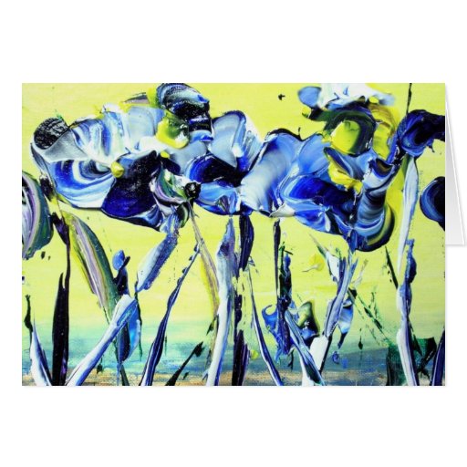 Ministering In Blue Secular Greeting Cards