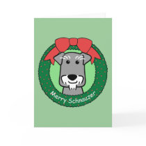 Miniture Schnauzer Christmas cards by dogcartoons Miniture Schnauzer Christmas cards