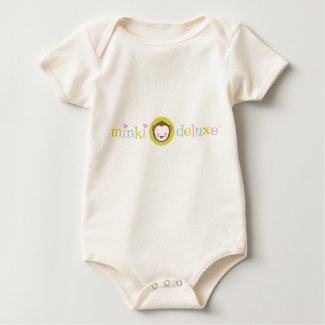 Minki Deluxe Logo Wear Organic Baby Onesie shirt