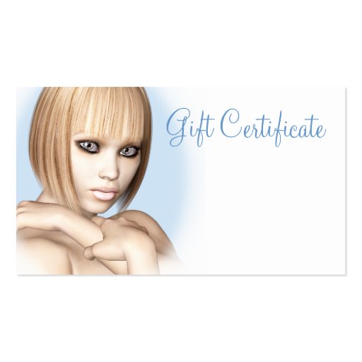 Minna Gift Certificate Business Card Template