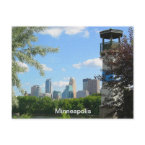 Minneapolis and Boom Island Lighthouse postcard