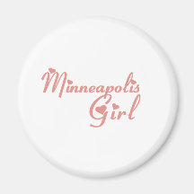 Minneapolis Girl tee shirts Magnet