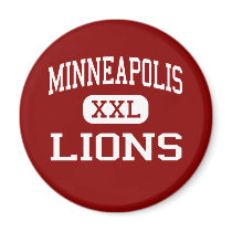 Minneapolis - Lions - High - Minneapolis Kansas magnets by customteamsportswear Minneapolis - Lions - High - Minneapolis Kansas magnets