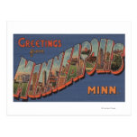 Minneapolis, Minnesota - Large Letter Scenes Post Card