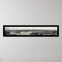 Minneapolis MN Skyline Photo 1912 Poster